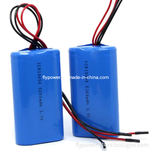 Li-ion 18650 Battery Pack 3.7V 5200mAh (1S2P of FLC-18650-2600)